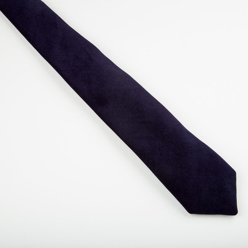 Midnight velvet tie.